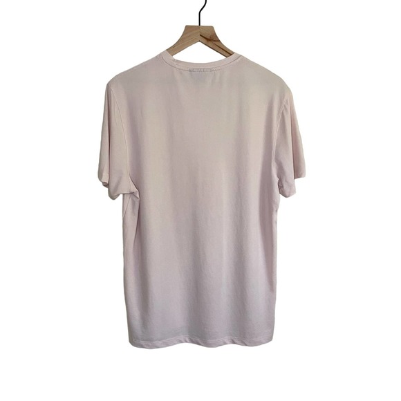 Michael Kors Men's Basic Crew Neck T-Shirt Pink Large with MK Logo - Picture 5 of 9